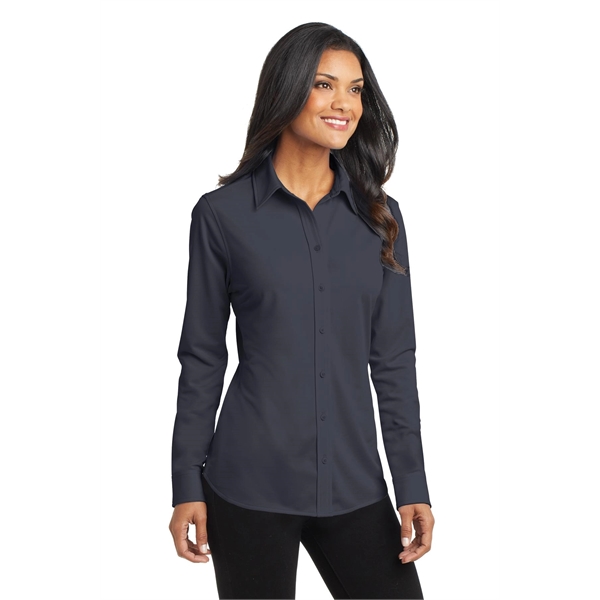 Port Authority Women's Dimension Knit Dress Shirt. - Port Authority Women's Dimension Knit Dress Shirt. - Image 4 of 25