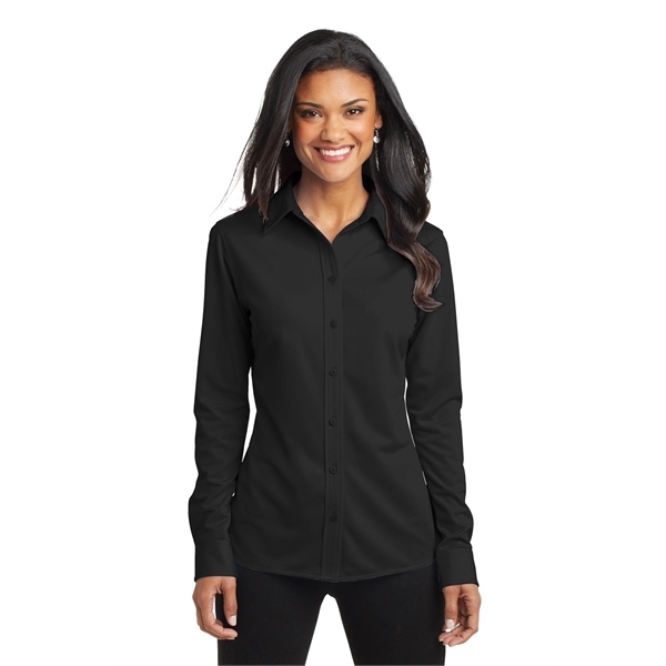 Port Authority Women's Dimension Knit Dress Shirt. - Port Authority Women's Dimension Knit Dress Shirt. - Image 19 of 25