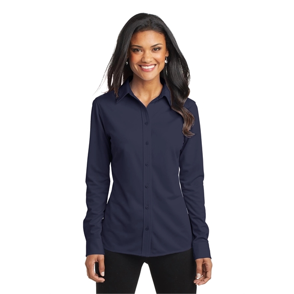 Port Authority Women's Dimension Knit Dress Shirt. - Port Authority Women's Dimension Knit Dress Shirt. - Image 21 of 25