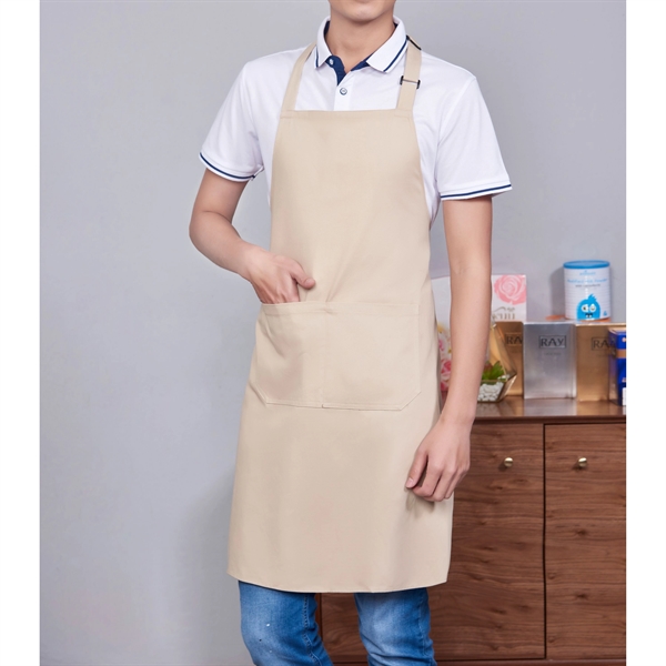 12 oz. 100% Cotton Waterproof Kitchen Apron w/ 2 Pockets - 12 oz. 100% Cotton Waterproof Kitchen Apron w/ 2 Pockets - Image 3 of 10