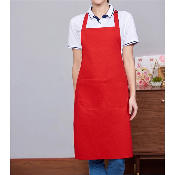 12 oz. 100% Cotton Waterproof Kitchen Apron w/ 2 Pockets - 12 oz. 100% Cotton Waterproof Kitchen Apron w/ 2 Pockets - Image 5 of 10