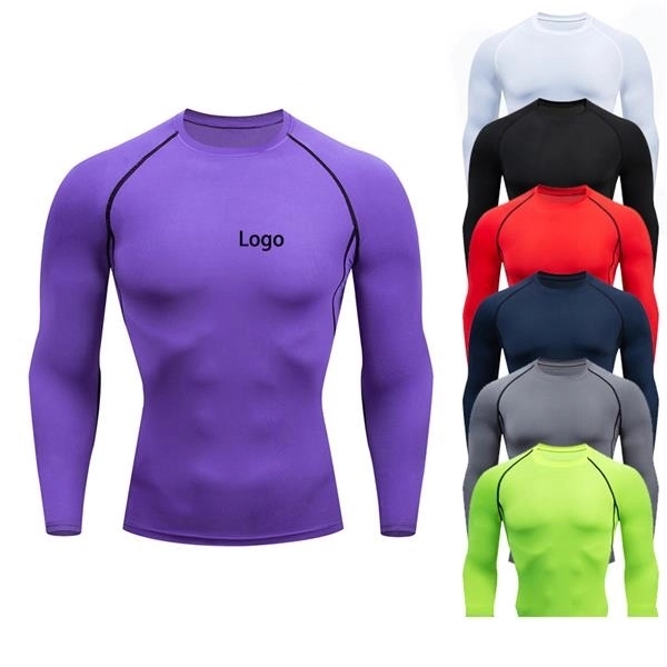 Men's Thermal Long Sleeve Compression Shirts - Men's Thermal Long Sleeve Compression Shirts - Image 0 of 11