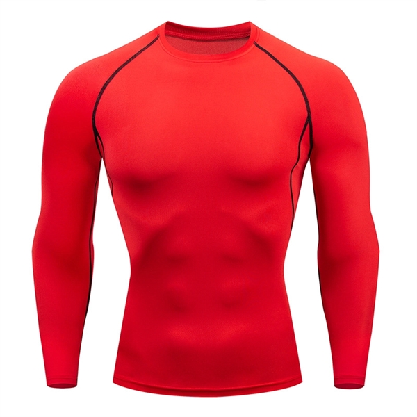 Men's Thermal Long Sleeve Compression Shirts - Men's Thermal Long Sleeve Compression Shirts - Image 3 of 11