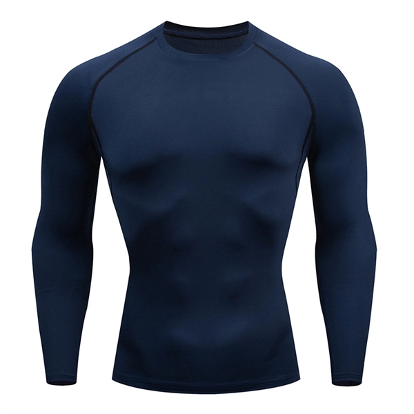 Men's Thermal Long Sleeve Compression Shirts - Men's Thermal Long Sleeve Compression Shirts - Image 5 of 11