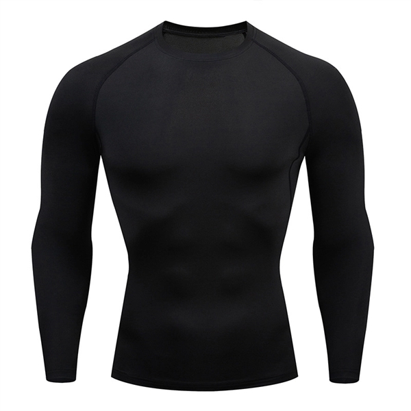 Men's Thermal Long Sleeve Compression Shirts - Men's Thermal Long Sleeve Compression Shirts - Image 7 of 11