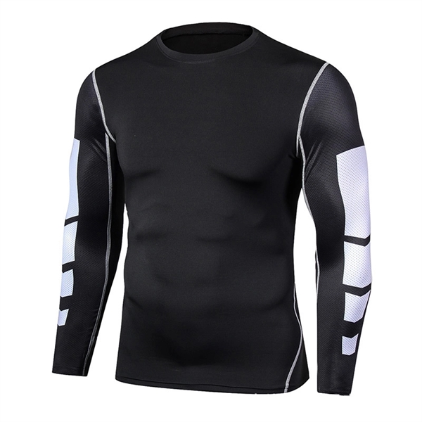 Men's Thermal Long Sleeve Compression Shirts - Men's Thermal Long Sleeve Compression Shirts - Image 9 of 11