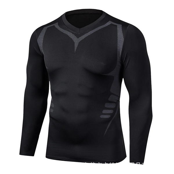 Men's Thermal Long Sleeve Compression Shirts - Men's Thermal Long Sleeve Compression Shirts - Image 10 of 11