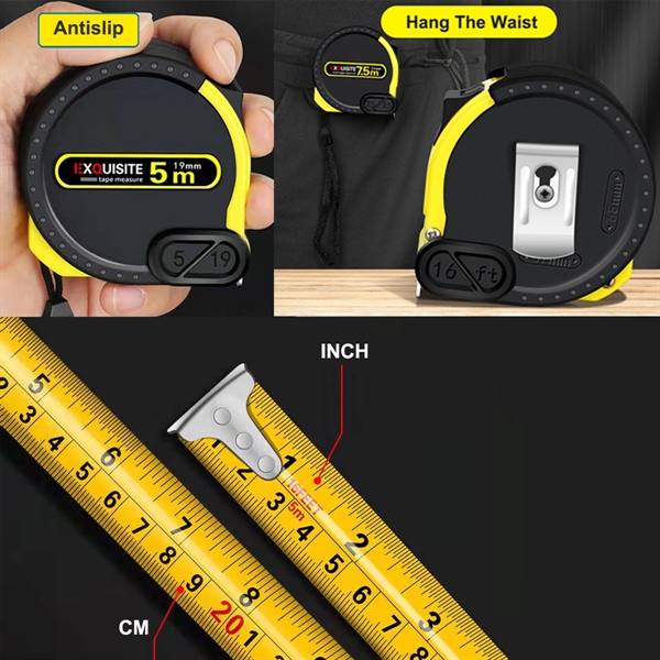 16 ft 5m Retractable Tape Measure With Metric and Imperial - 16 ft 5m Retractable Tape Measure With Metric and Imperial - Image 2 of 4