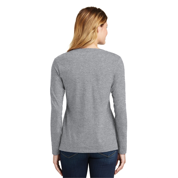 Port & Company Women's Long Sleeve Fan Favorite V-Neck Tee. - Port & Company Women's Long Sleeve Fan Favorite V-Neck Tee. - Image 55 of 63