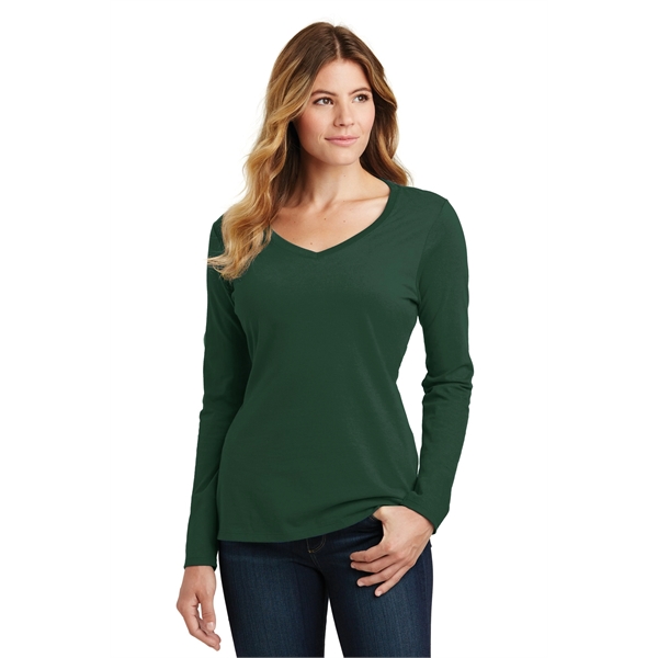 Port & Company Women's Long Sleeve Fan Favorite V-Neck Tee. - Port & Company Women's Long Sleeve Fan Favorite V-Neck Tee. - Image 58 of 63