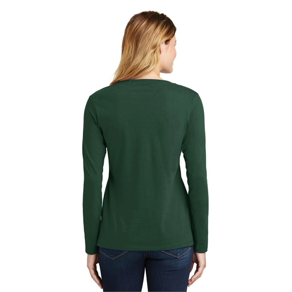 Port & Company Women's Long Sleeve Fan Favorite V-Neck Tee. - Port & Company Women's Long Sleeve Fan Favorite V-Neck Tee. - Image 59 of 63