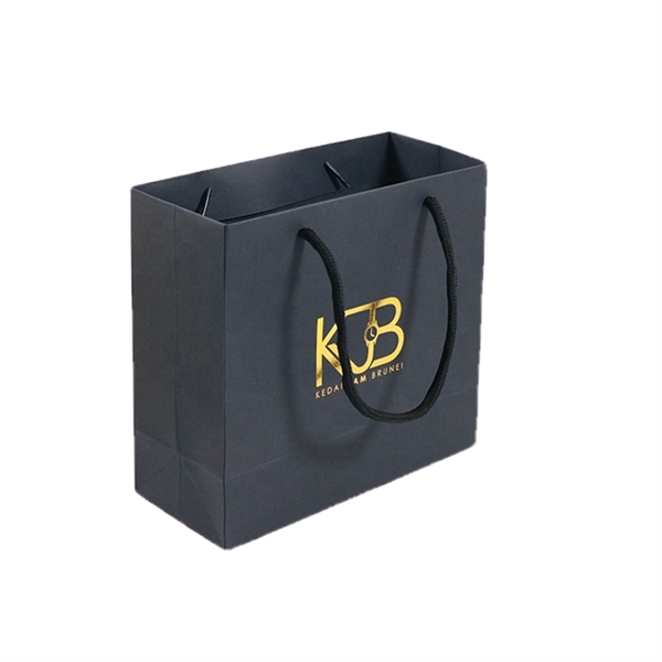 Custom Black Kraft Paper Bag - Custom Black Kraft Paper Bag - Image 2 of 2