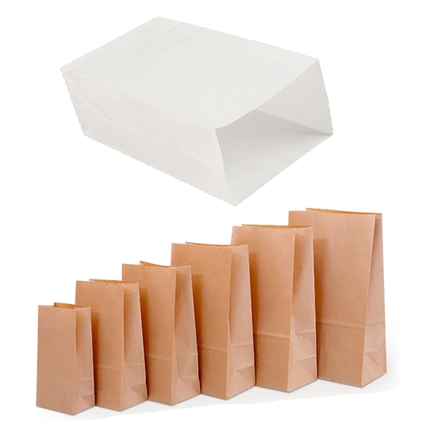 Custom Recycled Kraft Lunch Bags/ Brown Paper Bread Bags - Custom Recycled Kraft Lunch Bags/ Brown Paper Bread Bags - Image 5 of 6