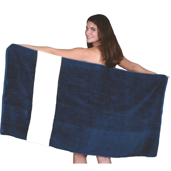 Rugby Stripe Beach/Bath Towel - Rugby Stripe Beach/Bath Towel - Image 1 of 11