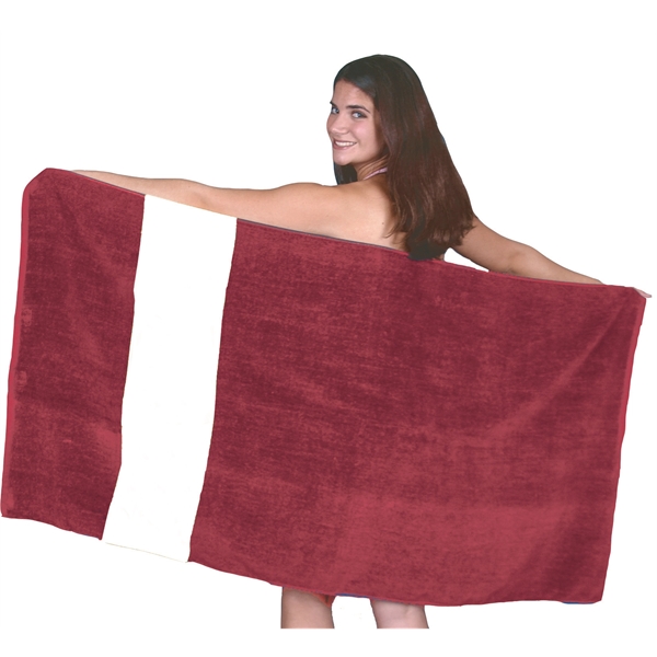 Rugby Stripe Beach/Bath Towel - Rugby Stripe Beach/Bath Towel - Image 5 of 11