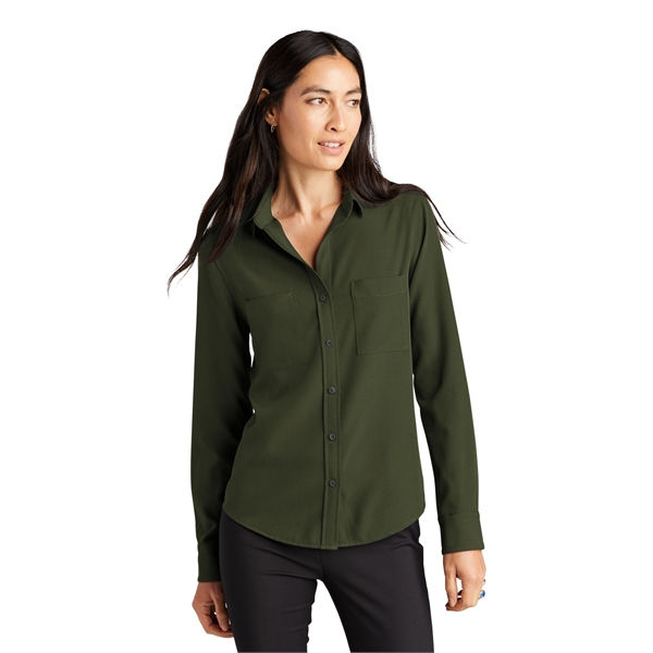 Mercer+Mettle Women's Stretch Crepe Long Sleeve Camp - Mercer+Mettle Women's Stretch Crepe Long Sleeve Camp - Image 15 of 20