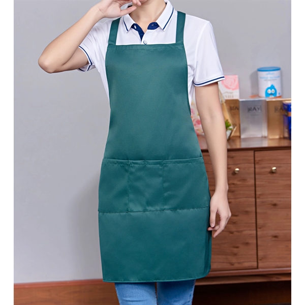 12 oz Woven knitted Kitchen Apron w/ Back support & 2 pocket - 12 oz Woven knitted Kitchen Apron w/ Back support & 2 pocket - Image 3 of 7