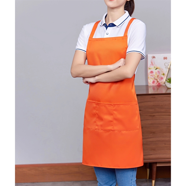 12 oz Woven knitted Kitchen Apron w/ Back support & 2 pocket - 12 oz Woven knitted Kitchen Apron w/ Back support & 2 pocket - Image 5 of 7