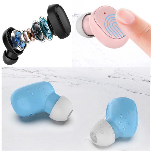Wireless Bluetooth Headphones Earbuds - Wireless Bluetooth Headphones Earbuds - Image 8 of 8