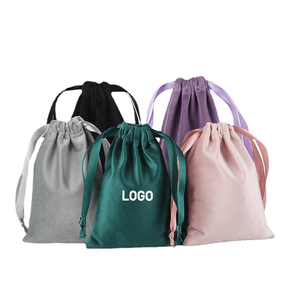 Velvet Drawstring Bag - Velvet Drawstring Bag - Image 0 of 2