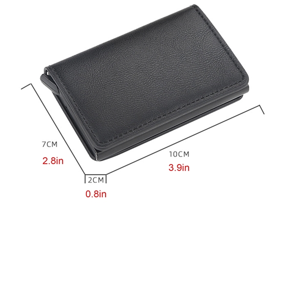 RFID Slim Wallet Pop-up Credit Card Holder With Money Clip - RFID Slim Wallet Pop-up Credit Card Holder With Money Clip - Image 5 of 5