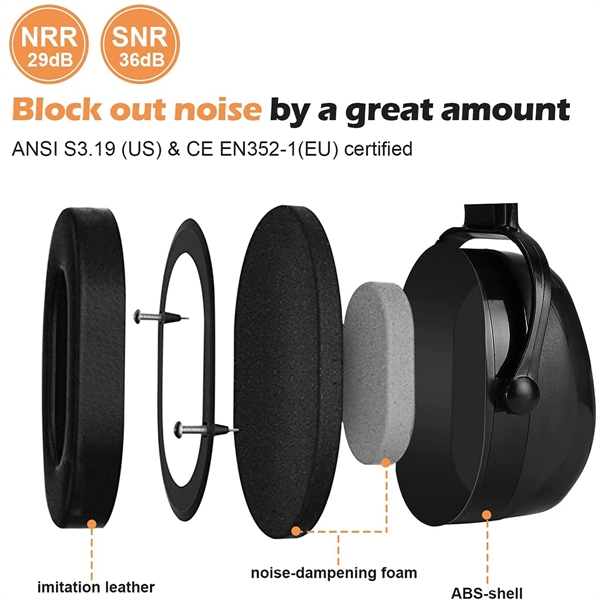 Noise Reduction Safety Ear Muffs - Noise Reduction Safety Ear Muffs - Image 2 of 4