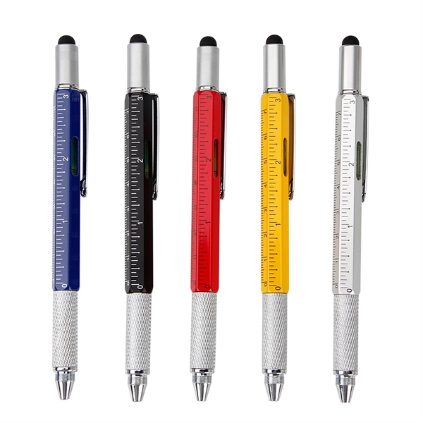 6 in 1 Multi-functional Stylus Pen - 6 in 1 Multi-functional Stylus Pen - Image 0 of 6