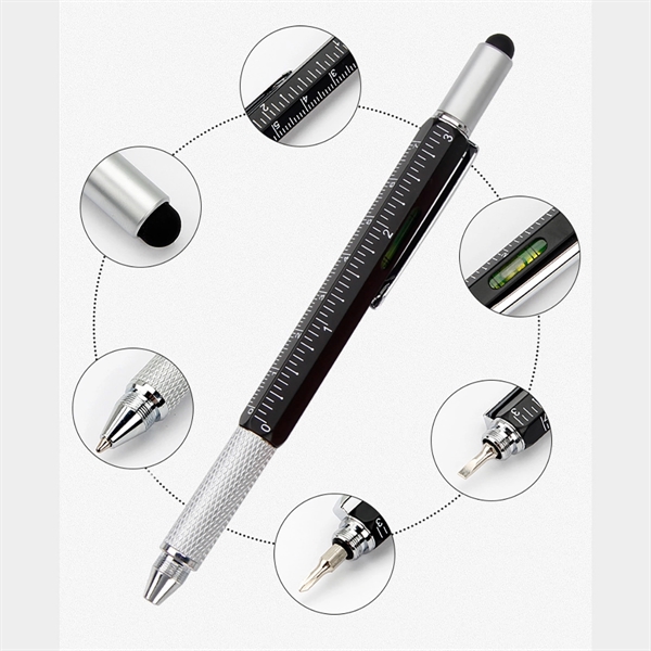 6 in 1 Multi-functional Stylus Pen - 6 in 1 Multi-functional Stylus Pen - Image 2 of 6