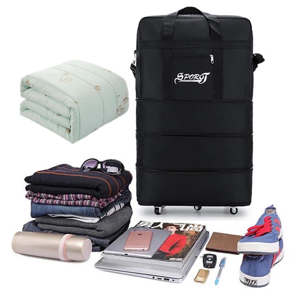 Adjustable Capacity Rolling Duffel Bag - Adjustable Capacity Rolling Duffel Bag - Image 3 of 3