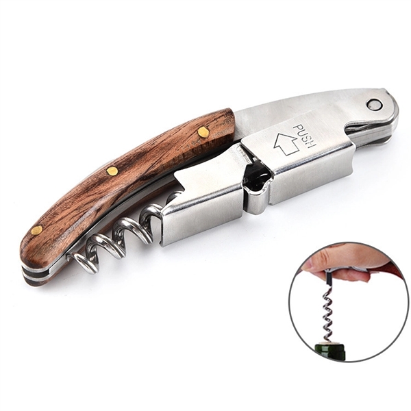 Wine and Beer Corkscrew Multi Tool With Sleeve - Wine and Beer Corkscrew Multi Tool With Sleeve - Image 4 of 4