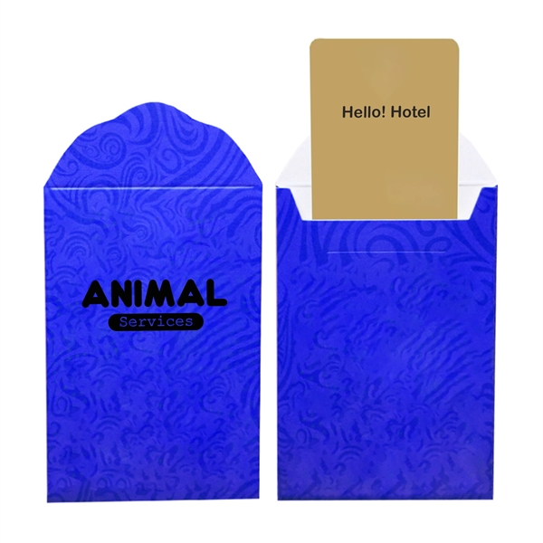Custom White Cover Hotel Card Holder - Custom White Cover Hotel Card Holder - Image 0 of 5