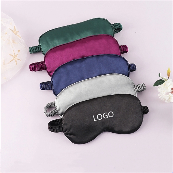 Mulberry Silk Sleep Eye Mask Blindfold With Elastic Strap - Mulberry Silk Sleep Eye Mask Blindfold With Elastic Strap - Image 1 of 4