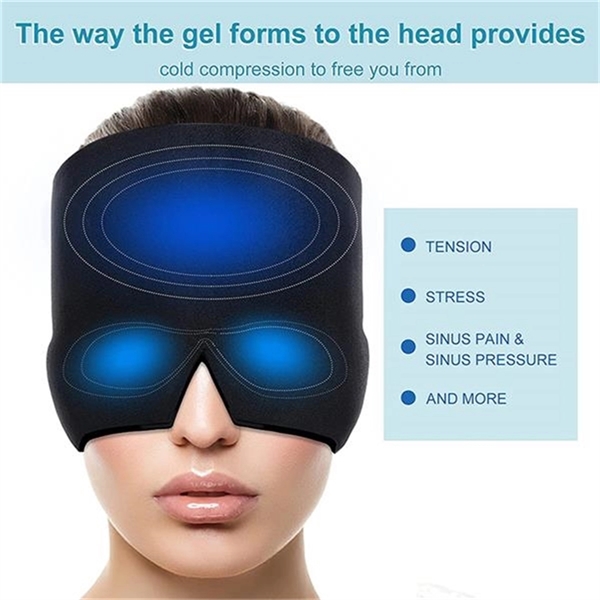 Migraine And Headache Relief Hat Gel Ice Compress - Migraine And Headache Relief Hat Gel Ice Compress - Image 2 of 4