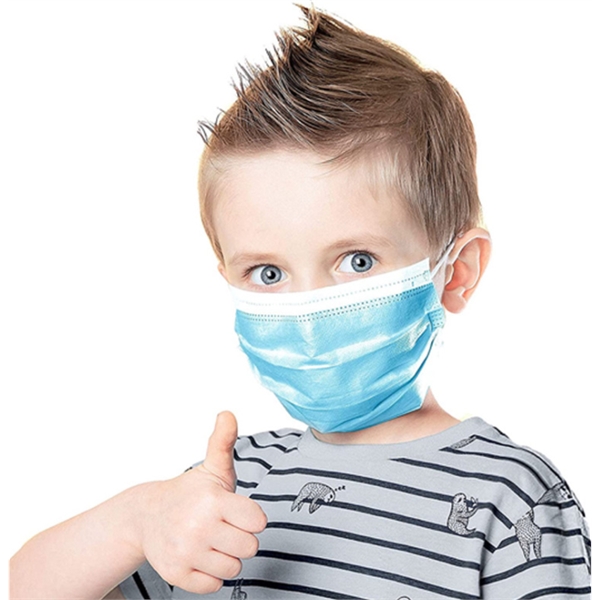 Disposable Blue Kids Face Mask FREE Shipping From California - Disposable Blue Kids Face Mask FREE Shipping From California - Image 1 of 4