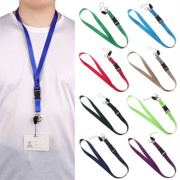Neck Lanyards with Detachable Buckle - Neck Lanyards with Detachable Buckle - Image 0 of 5