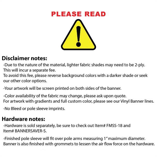 72" x 30" Custom SunbrellaAvenue Banner-2 Color Imprint - 72" x 30" Custom SunbrellaAvenue Banner-2 Color Imprint - Image 3 of 7