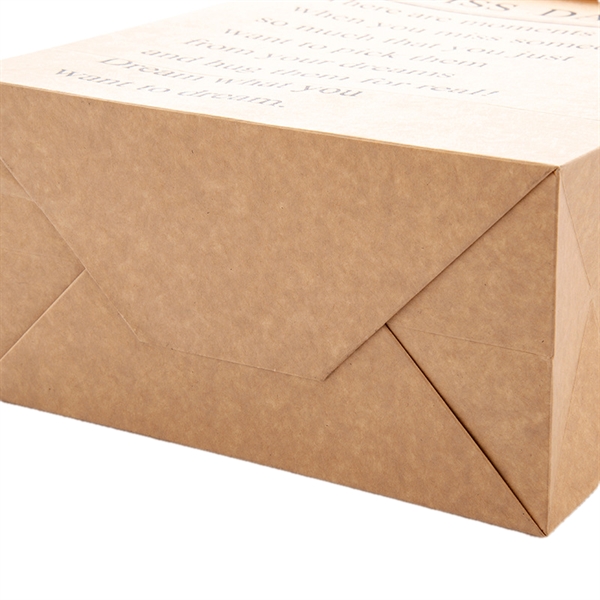 Custom Kraft Paper Shopping Bag - Custom Kraft Paper Shopping Bag - Image 2 of 4