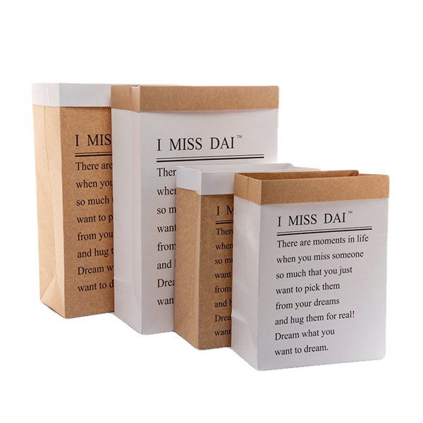 Custom Kraft Paper Shopping Bag - Custom Kraft Paper Shopping Bag - Image 4 of 4