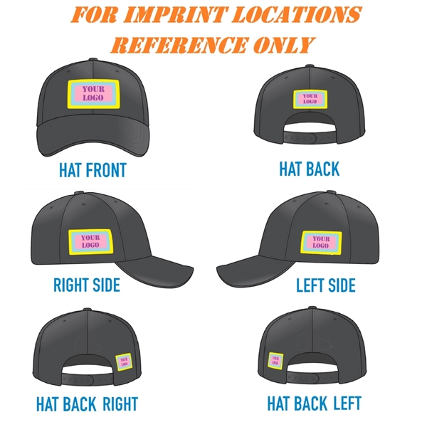 Polyester Structured 5 Panel Baseball Cap w/Plastic Snapback - Polyester Structured 5 Panel Baseball Cap w/Plastic Snapback - Image 1 of 21