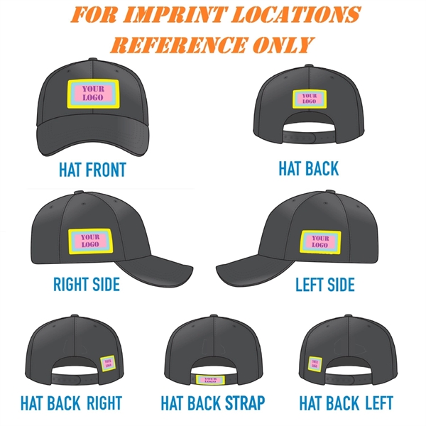 Structured 5 Panel Sandwich Baseball Caps w/ Metal Buckle - Structured 5 Panel Sandwich Baseball Caps w/ Metal Buckle - Image 1 of 15