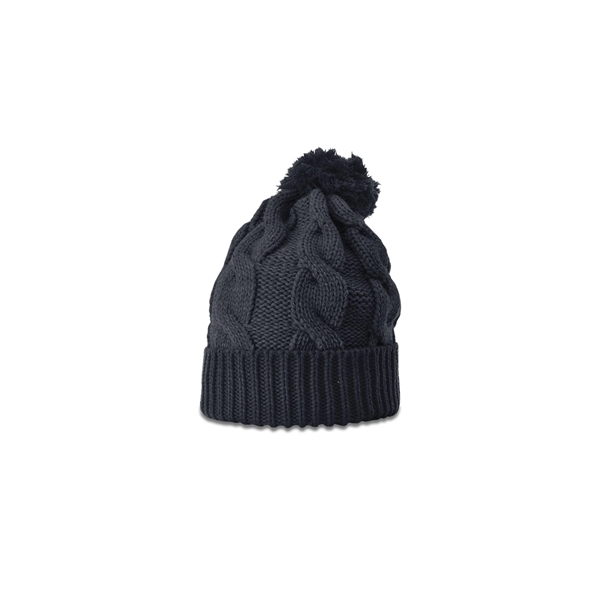 Chunk Twist Knit Beanie with Cuff - Chunk Twist Knit Beanie with Cuff - Image 16 of 22
