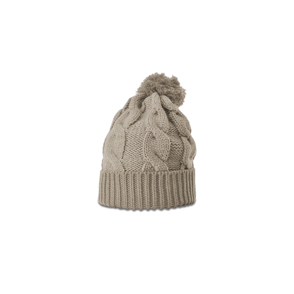 Chunk Twist Knit Beanie with Cuff - Chunk Twist Knit Beanie with Cuff - Image 19 of 22
