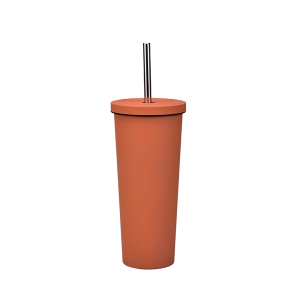 24oz Stainless Steel Double Wall Insulated Tumblers - 24oz Stainless Steel Double Wall Insulated Tumblers - Image 3 of 14