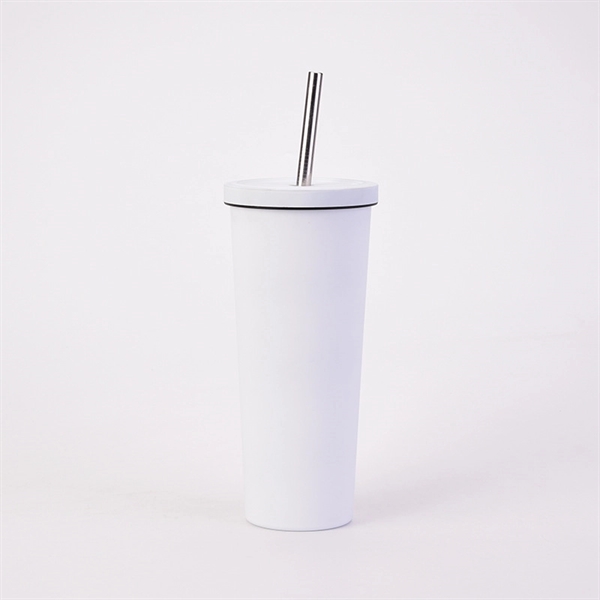 24oz Stainless Steel Double Wall Insulated Tumblers - 24oz Stainless Steel Double Wall Insulated Tumblers - Image 6 of 14