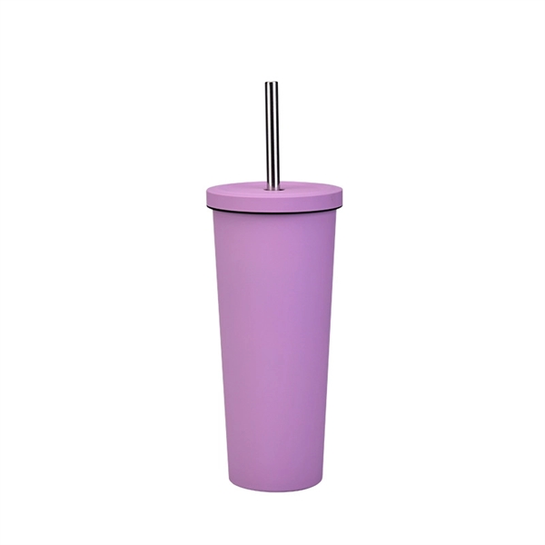 24oz Stainless Steel Double Wall Insulated Tumblers - 24oz Stainless Steel Double Wall Insulated Tumblers - Image 9 of 14