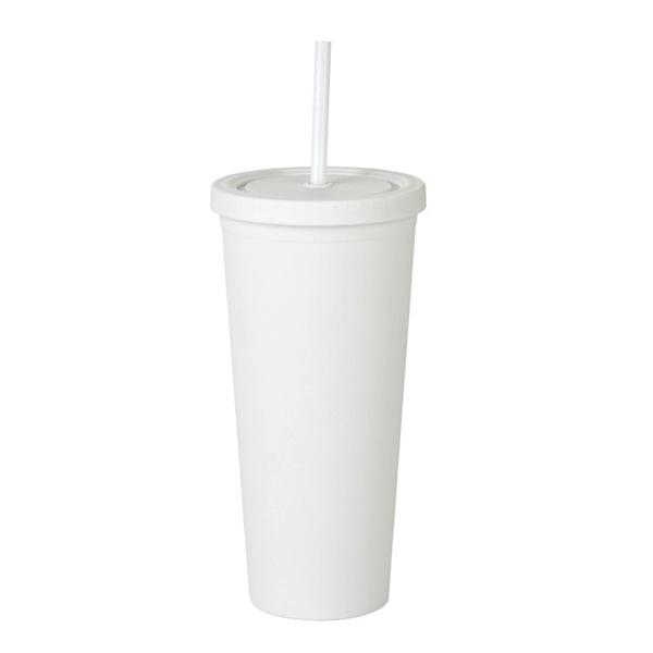 24oz Pastel Colored Plastic Cups with Lids and Straws - 24oz Pastel Colored Plastic Cups with Lids and Straws - Image 5 of 14