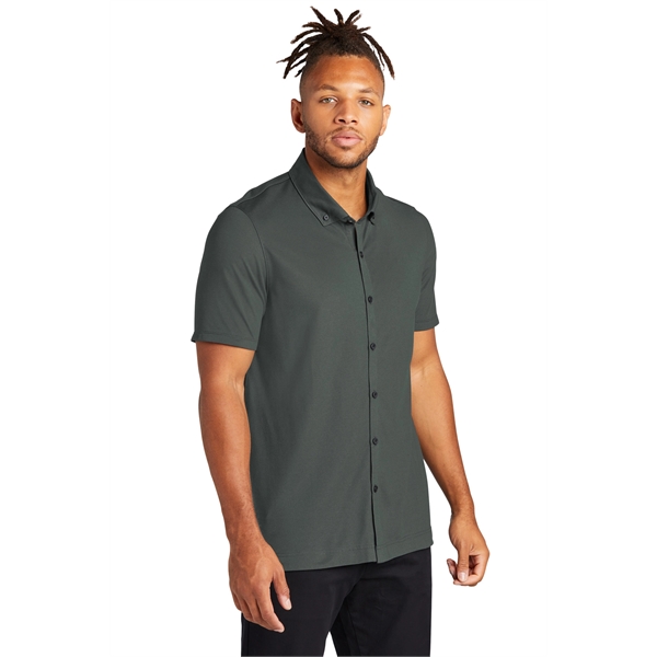 Mercer+Mettle Stretch Pique Full-Button Polo - Mercer+Mettle Stretch Pique Full-Button Polo - Image 4 of 35