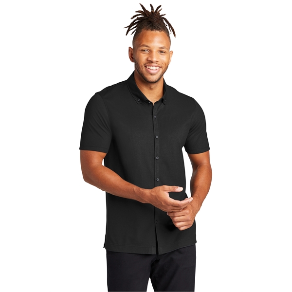 Mercer+Mettle Stretch Pique Full-Button Polo - Mercer+Mettle Stretch Pique Full-Button Polo - Image 10 of 35