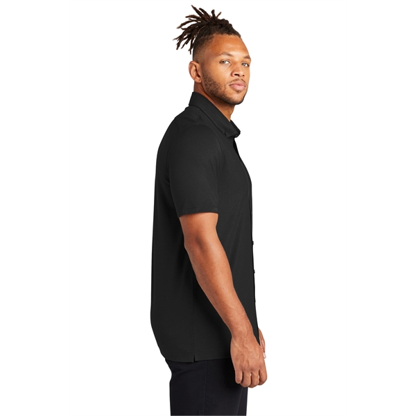 Mercer+Mettle Stretch Pique Full-Button Polo - Mercer+Mettle Stretch Pique Full-Button Polo - Image 12 of 35
