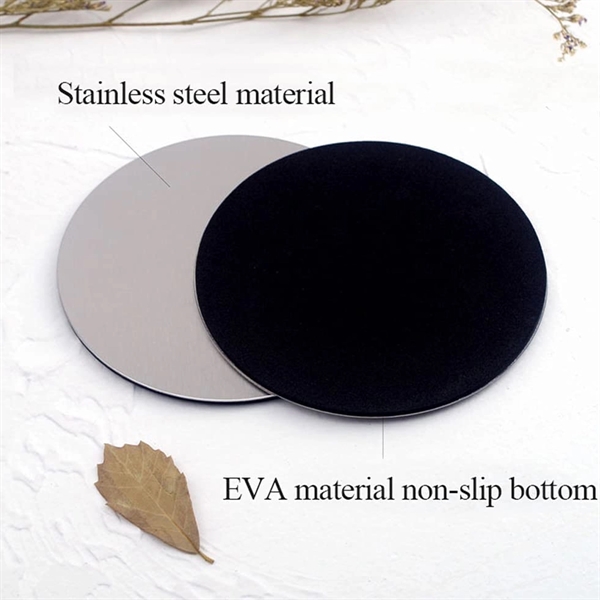 Stainless Steel Desk Drink Cosater - Stainless Steel Desk Drink Cosater - Image 2 of 6